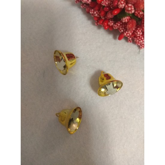 Колокольчики 16мм (цв. розовое золото), цена за 1 шт